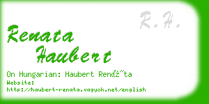 renata haubert business card